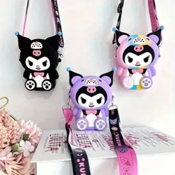 •Sweet But Savage• Kuromi Silicone Crossbody Bag - Picture 7 of 7